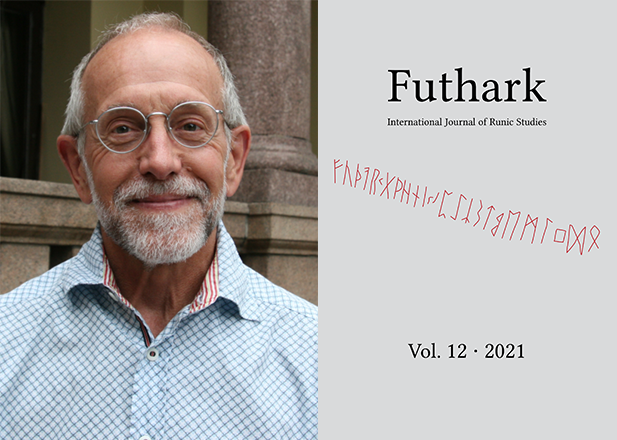 Proffesor James Knirk and the cover of the 12th addtion of Futhark