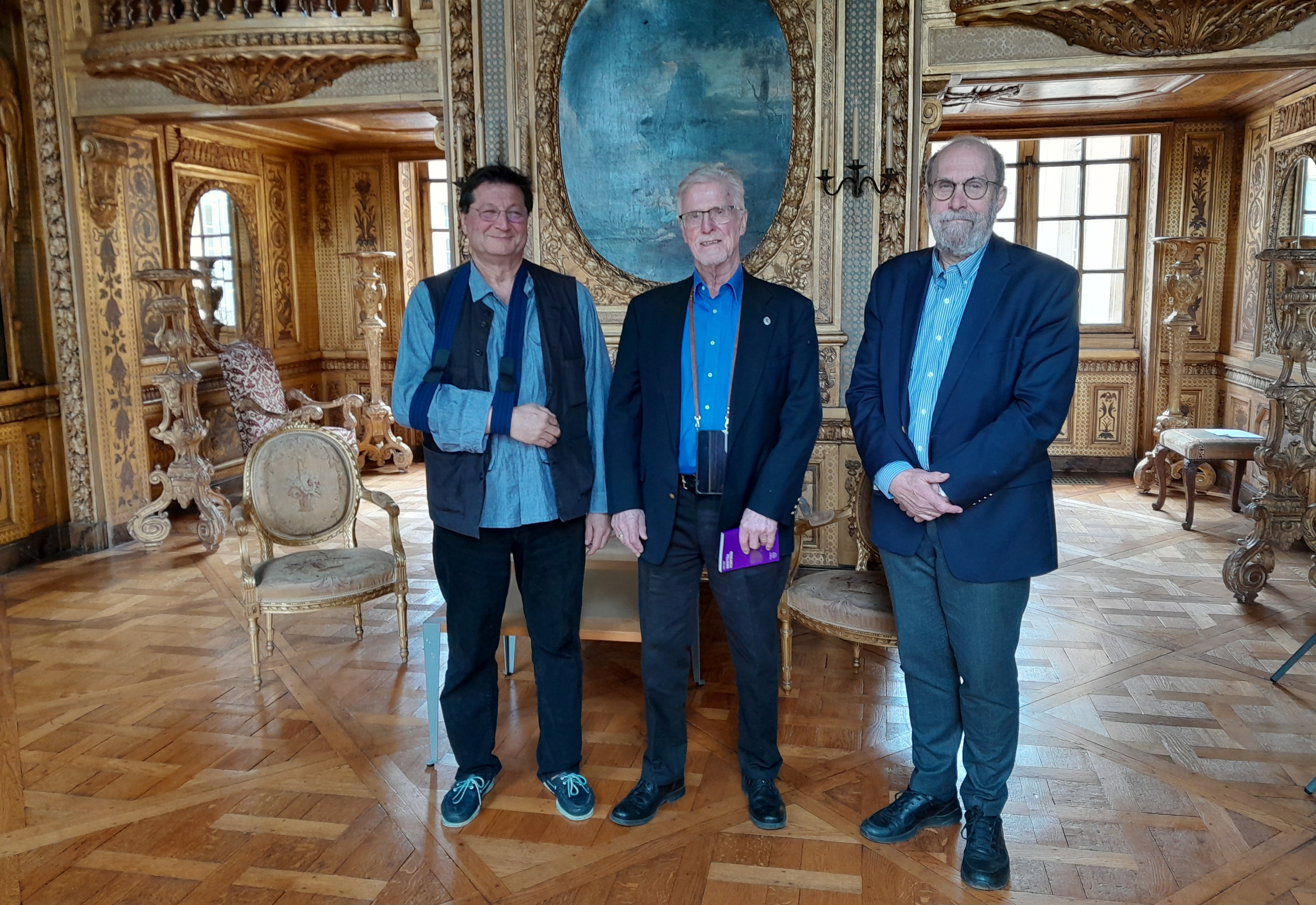 Saadi Lahlou, Gudmund Hernes and Rolf Reed at Paris-IAS