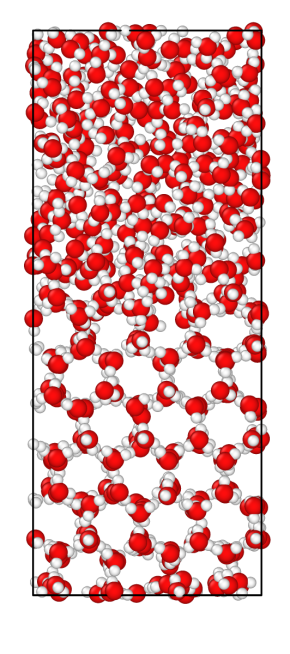 One of the many molecular structures of ice.