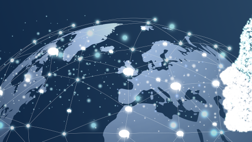 Project illustration depicting a network of languages that form a person. Illustration by Camilla K. Elmar (CAS).