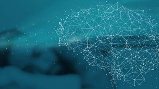 Project illustration of a sleeping man and a brain map.