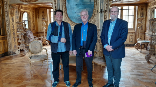 Saadi Lahlou, Gudmund Hernes and Rolf Reed at Paris-IAS